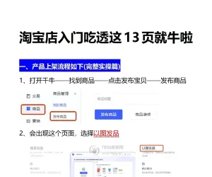 淘宝店运营入门就看这篇就够了（绝对干货）